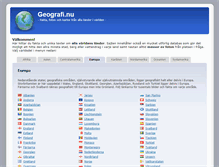 Tablet Screenshot of geografi.nu